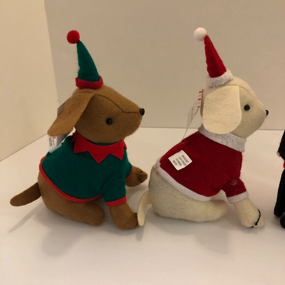 Target Bullseye Playground Christmas Holiday Felt Plush Dogs - Picture 8 of 16